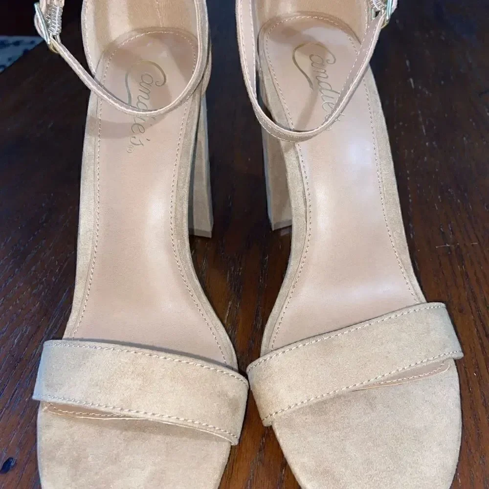 Woman’s candies platform strap heels